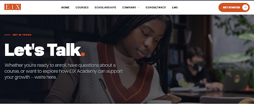 E1X Academy product screenshot