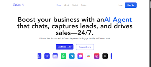 KoolAI Agents product screenshot