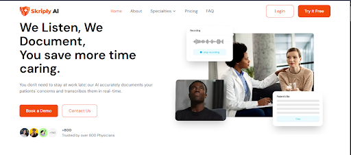 Skriply AI product screenshot
