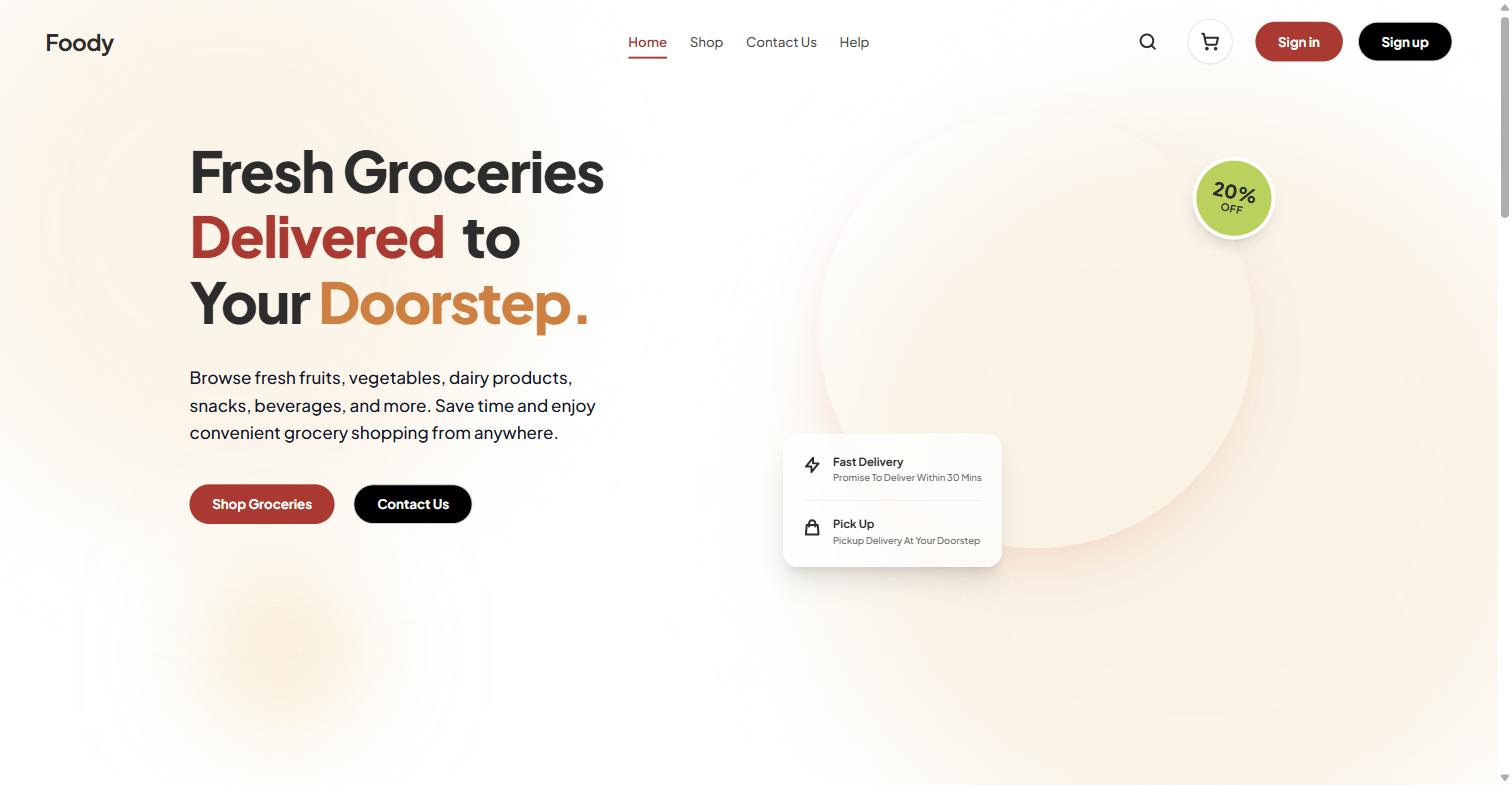 E-Commerce Website screenshot