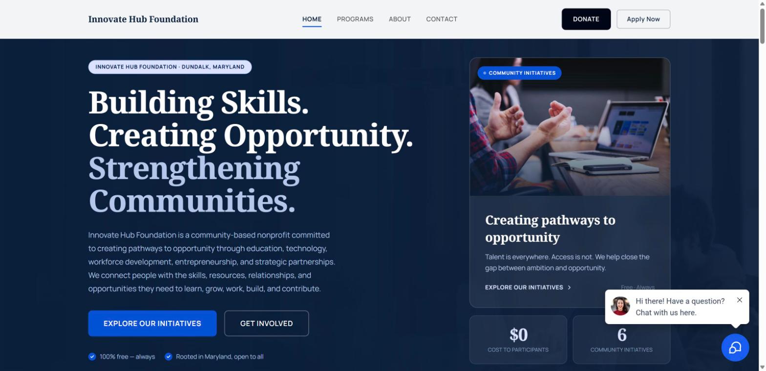 Innovate Hub Foundation screenshot